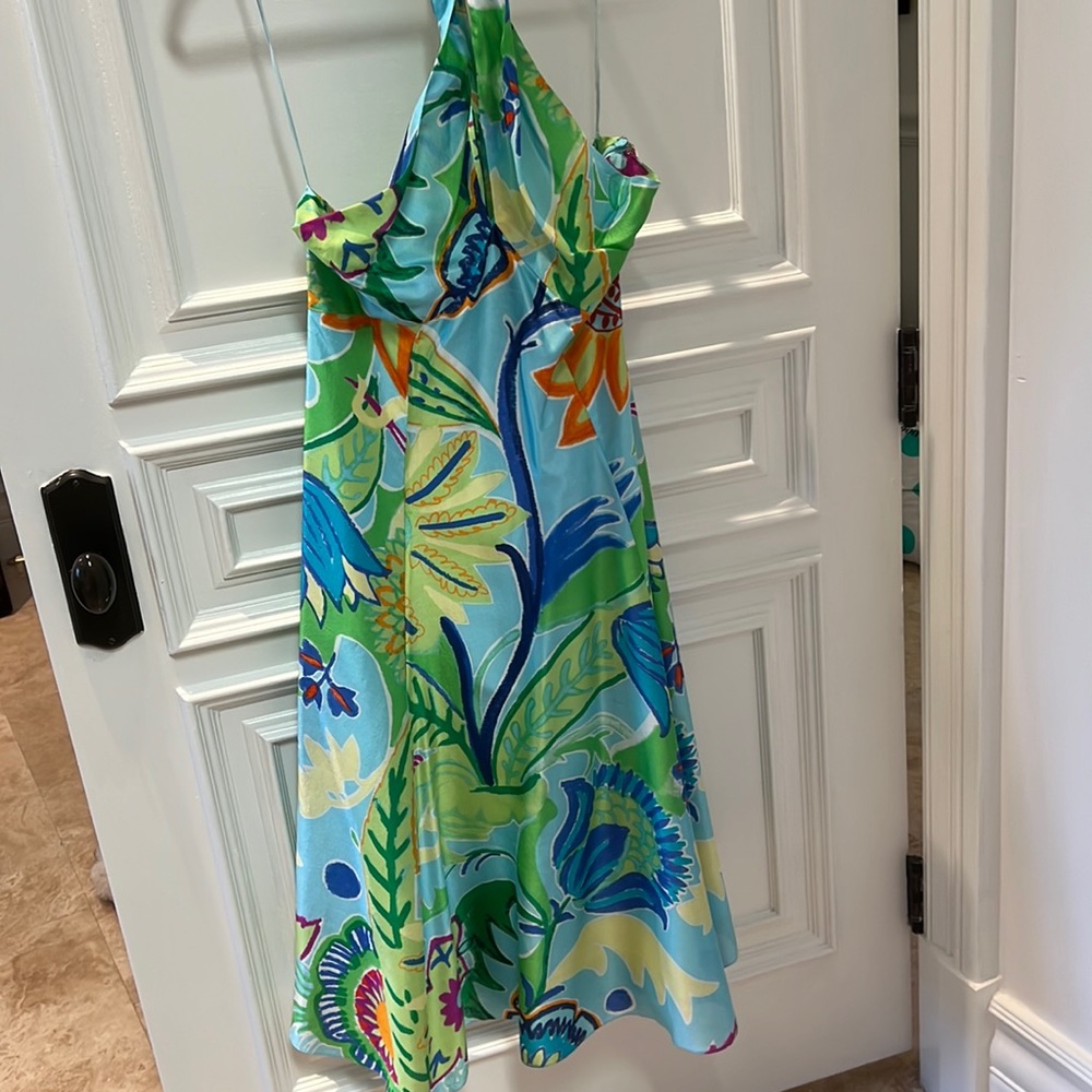 Ralph Lauren Halter Silk Dress